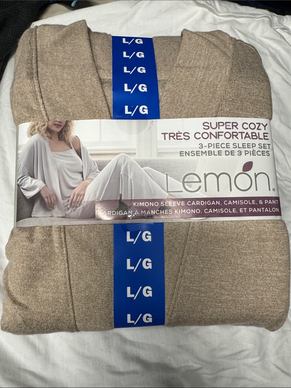 Lemon 3-Piece Sleep Set in Light Beige